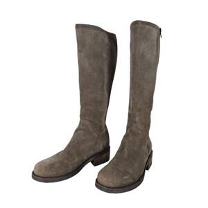 La Canadienne Womens Knee High Boots 8 Light Brown Tan Suede Leather Waterproof